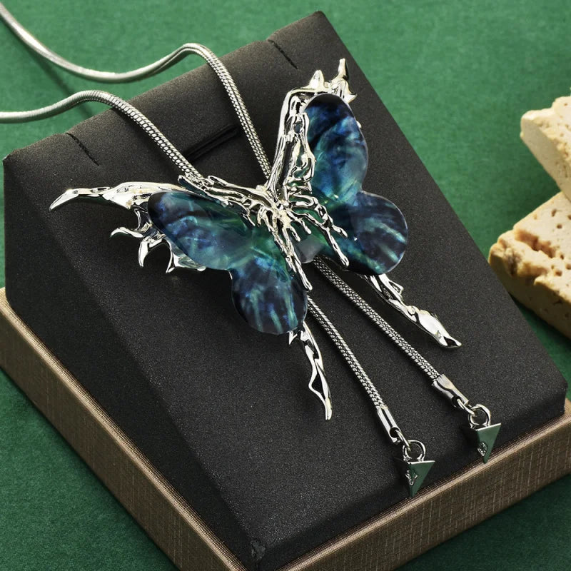 BlackVeil™ Blue Butterfly Necklace